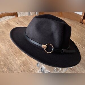 Inc. International Concepts Ladies Black Suede Cowgirl Style Hat